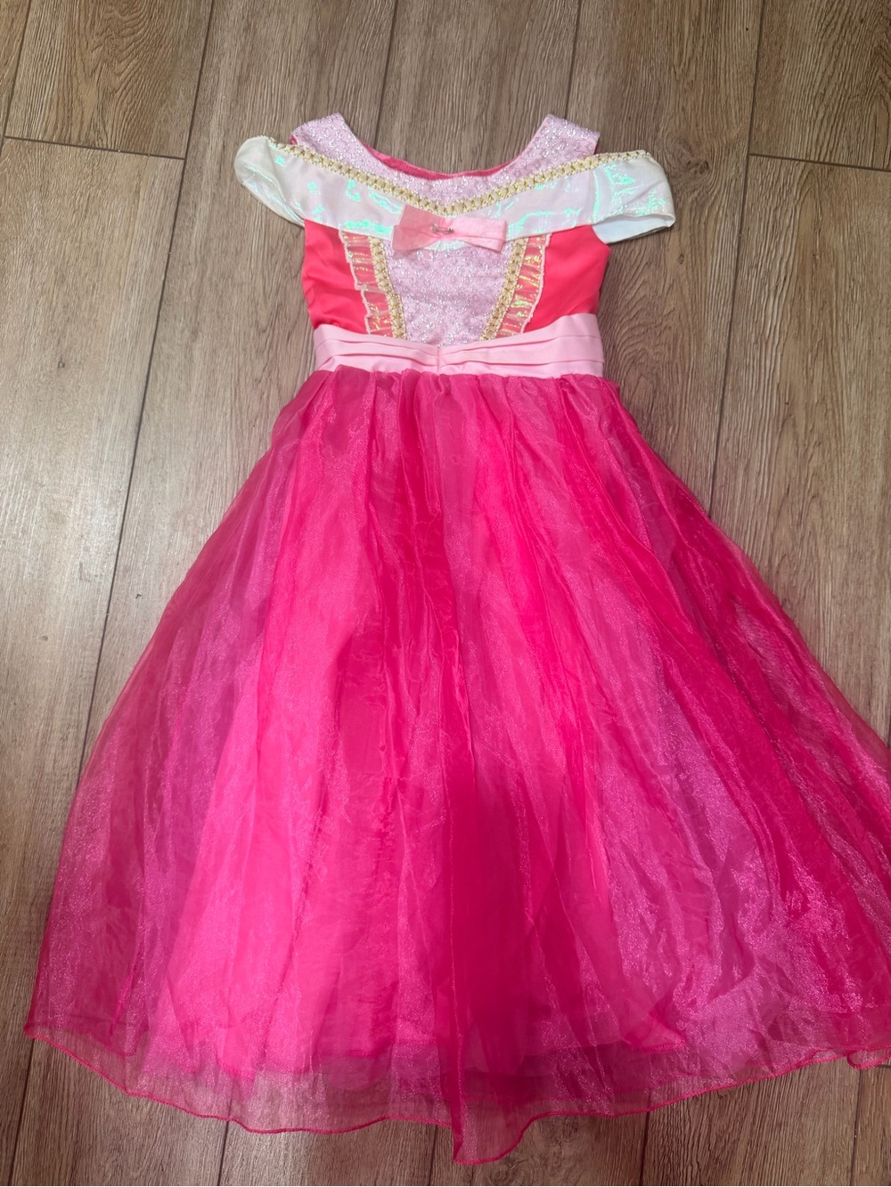 Pink Girls' Princess Tulle Dress - aurora